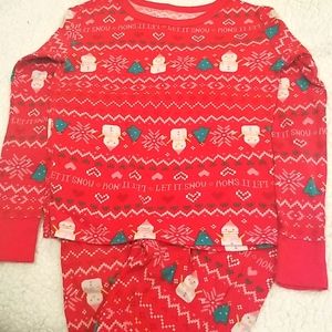 Snowman Christmas Tree and Snowflake Pajamas